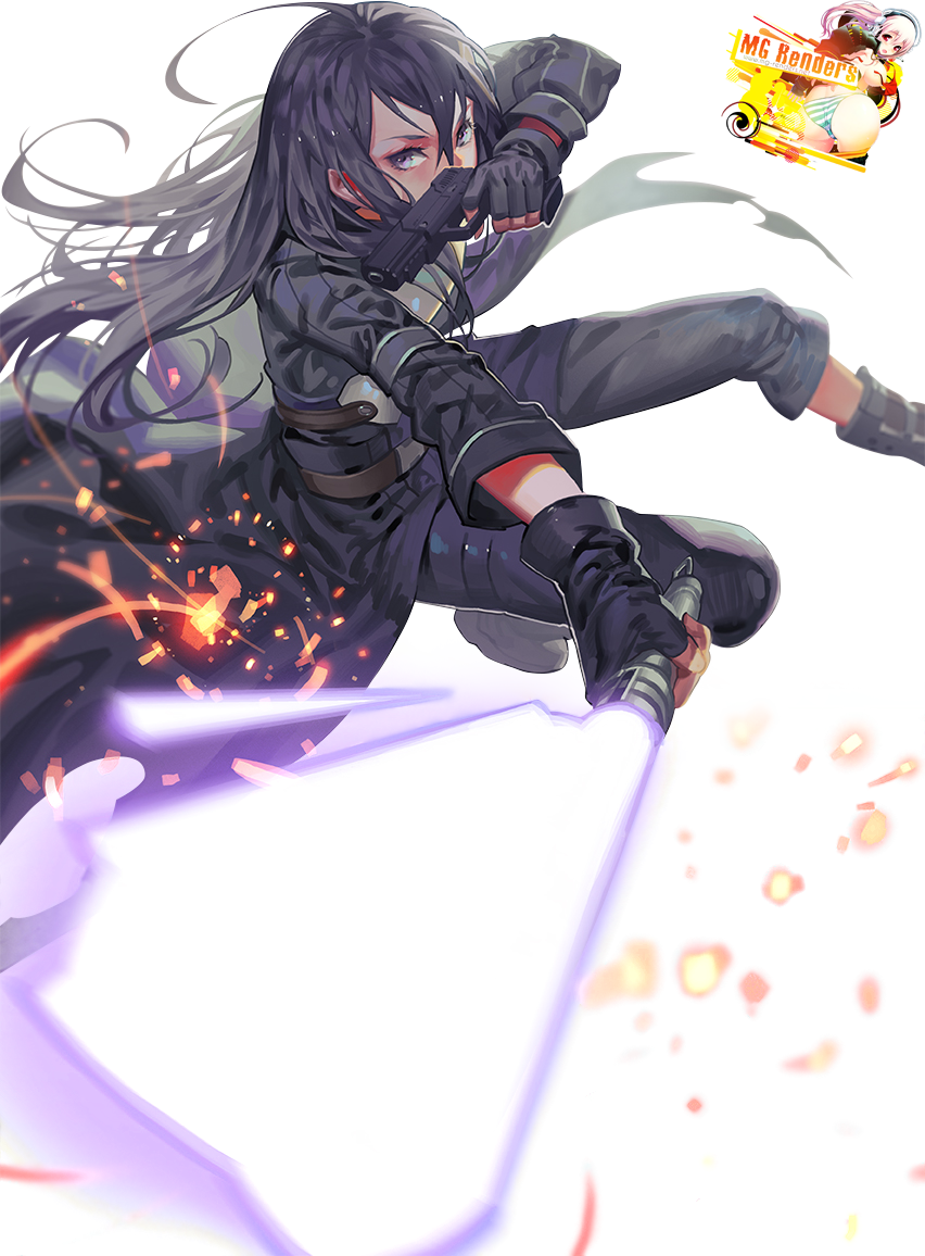 Sword Art Online - Kirito (Kirigaya Kazuto) Render 11 GGO - Anime - PNG